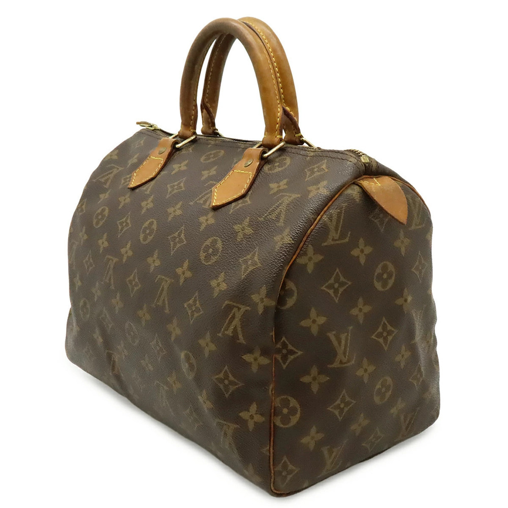 Louis Vuitton Speedy Bag Handbag Monogram Boston Brown